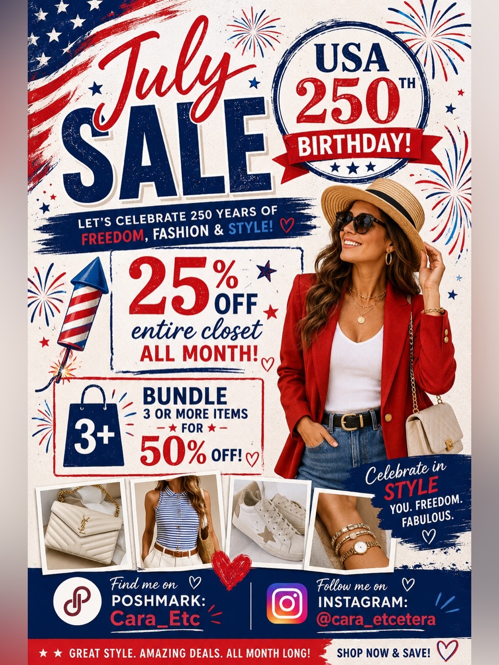 🇺🇸 July Monthly Sale 🇺🇸 Details below